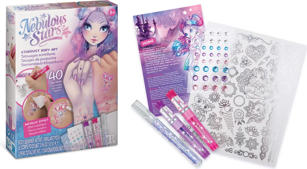 Paillettes Corps Rose Rose Nebulous Stardust pour Soirées et Fêtes