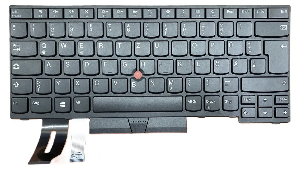 Clavier Lenovo ThinkPad Yoga L380 20M7 20M8 Allemand pour Réparation PC