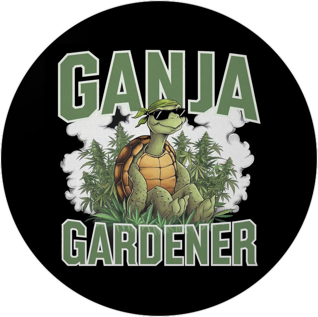 Schildkröte Ganja Gardener Magnet für Kiffer