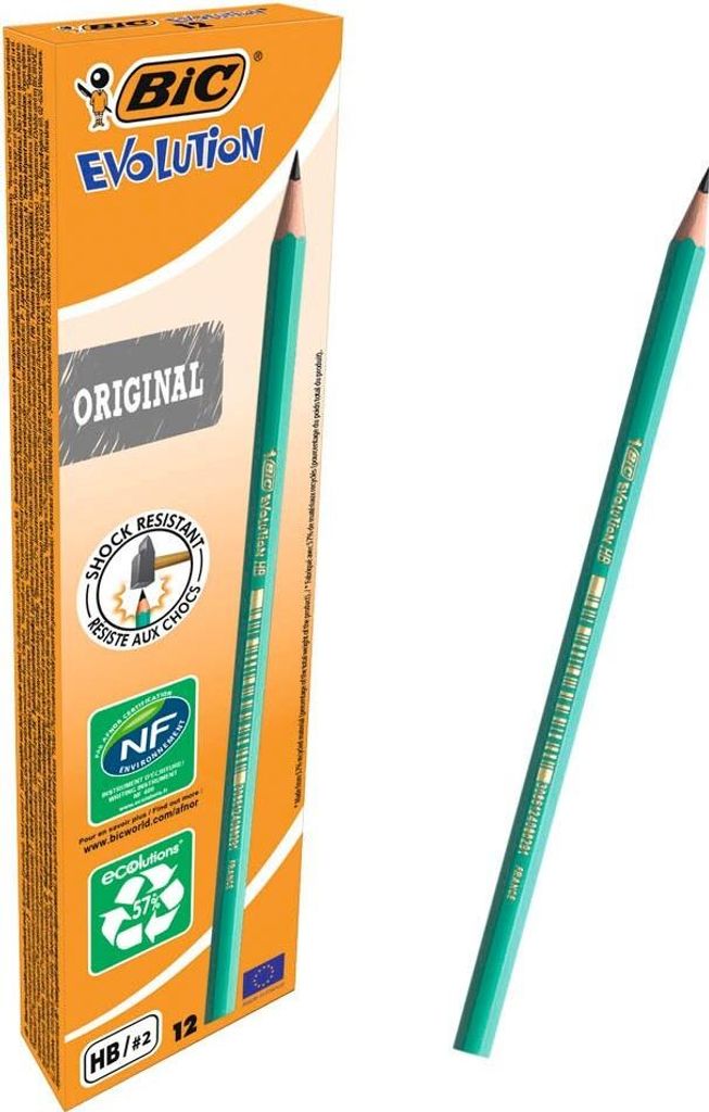 BIC 880311 ECOlutions EVOLUTION 650 ołówki HB 12 szt. Zdjęcie produktu 