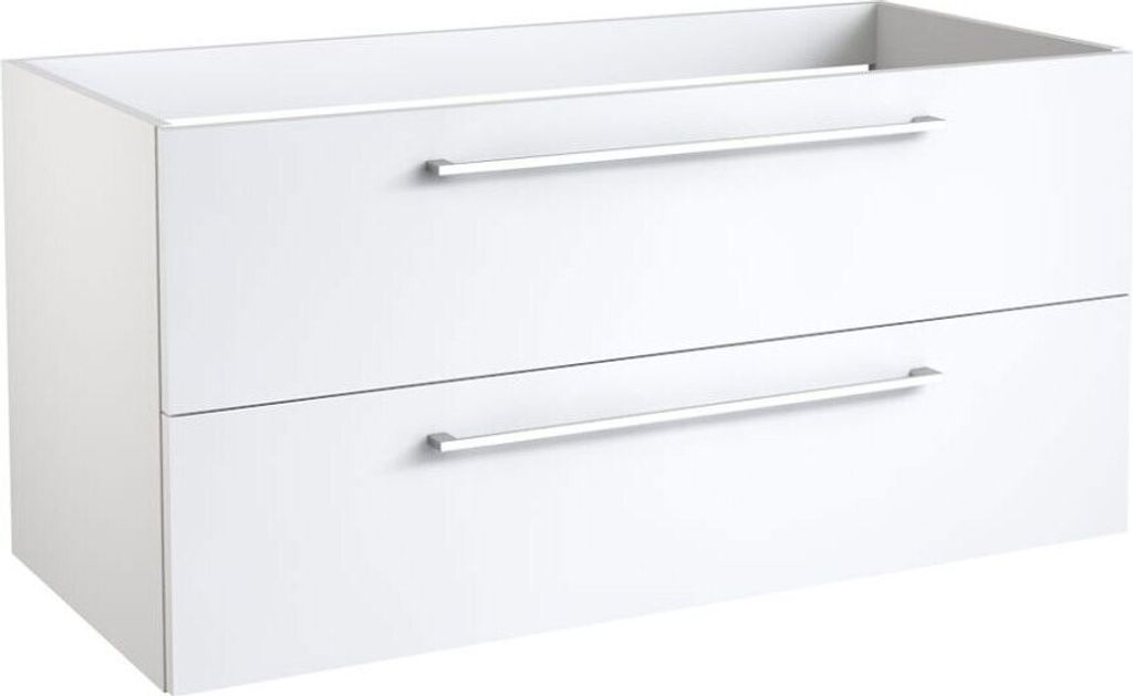 Waschtischunterschrank Rajkot 59, Farbe: Weiß matt – 50 x 99 x 45 cm (H x B x T)