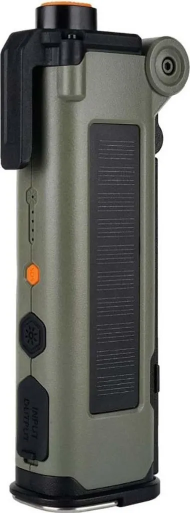 Outil d'évacuation voiture : marteau de secours et lampe solaire Vert