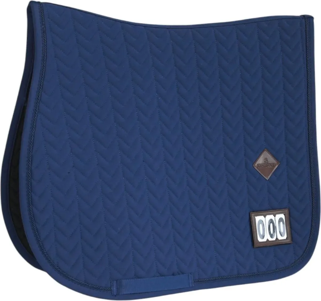 Tapis de selle jumping blanc Kentucky Fishbone matelassé pour cheval - 2