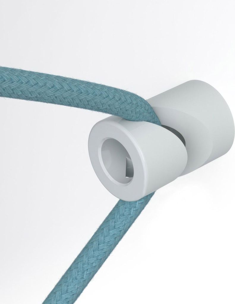 Creative Cables ́v ́-haken Zur Decken-oder Wandmontage Für Stoffummantelte Elektrokabel Silber Silber One Size