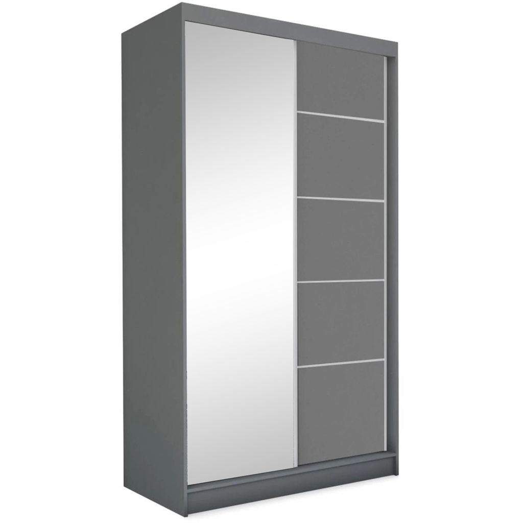 Schwebetürenschrank MARIKA 120 cm – Kleiderschrank mit Produktbild 