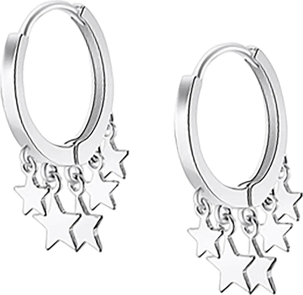 Lotus Silver JLP3211-4-1 Créoles en Argent 925 Trendy pour Femme