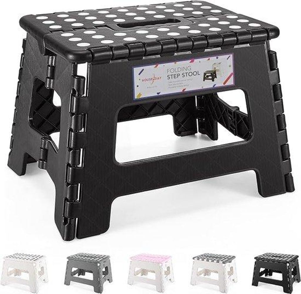 Klapphocker, 22 cm, schwarz, für Kinder