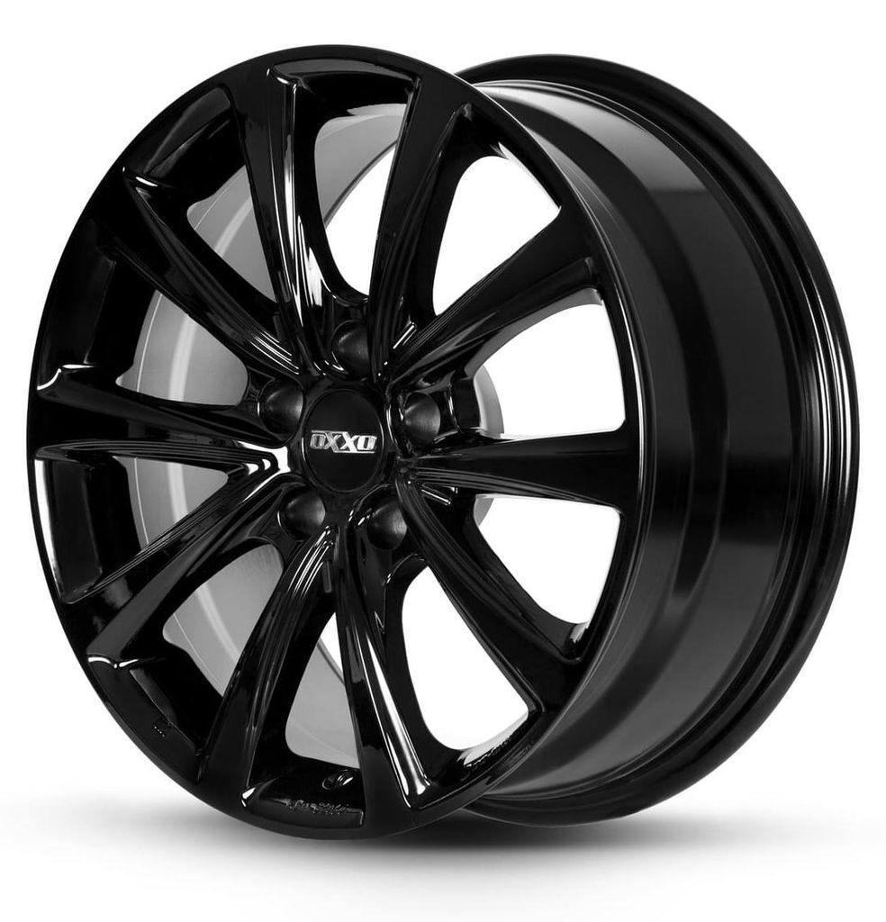 17 Zoll Alufelge OXXO Liberty Black 17"x7.00" 5x112 PCD ET42 66.6mm Felge Schwarz