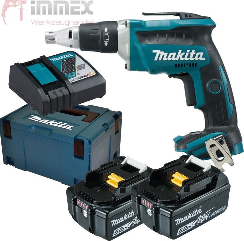 Makita DFS452RTJ, Gürtelklip, 4000 RPM, 5 mm, Akku, 18 V, 5 Produktbild 