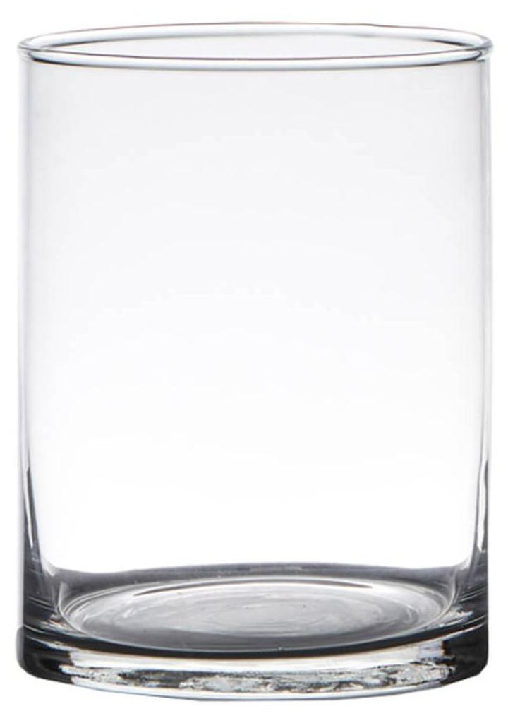 Vase en verre cylindrique Vase décoratif clair 1 pc Ø 12x15 Image du produit 