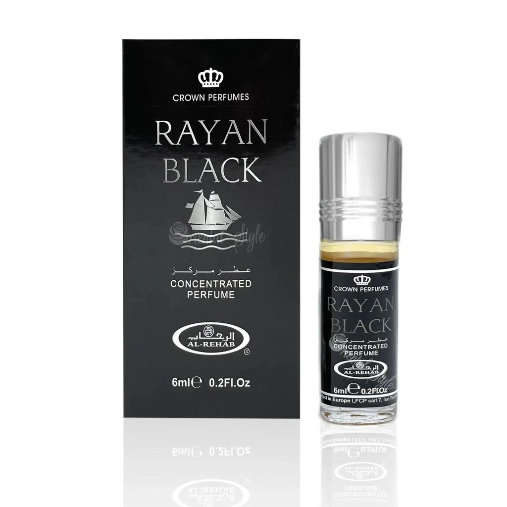 Al-Rehab Roll On Parfumöl RAYAN BLACK 6ml Produktbild 