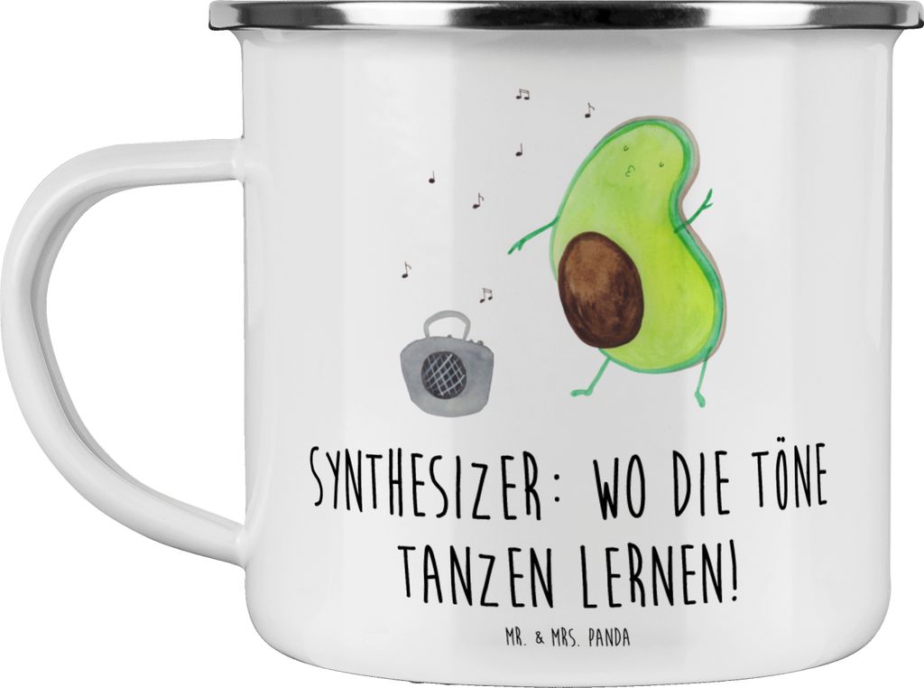 Mr. & Mrs. Panda Haferl Synthesizer Tanz - Weiß - Geschenk, Musiker, Teetasse, becher emaille, Tanzen, Pott, Musikproduktion, Lernen, Musik, Tasse...
