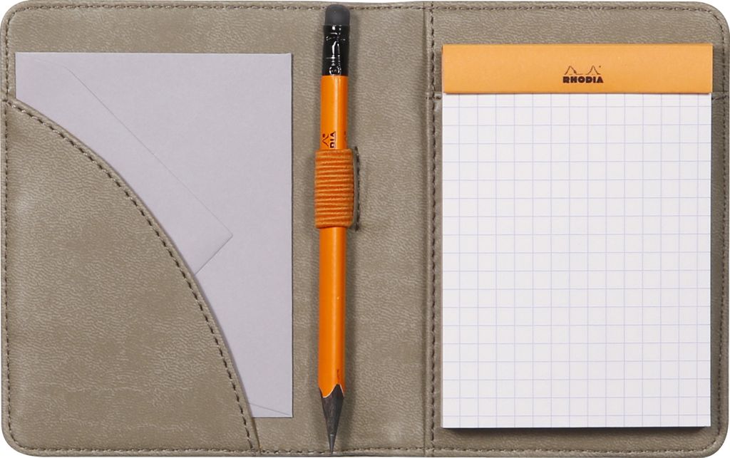 Rhodia Etui für Block/Buch A7 taupe