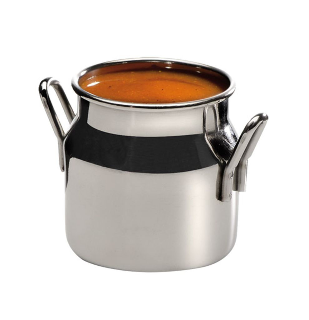 APS 4er Set Snackhalter im Milchkannen-Design aus Edelstahl Kapazität: 80 ml ØxH: 4,5 x 5 cm