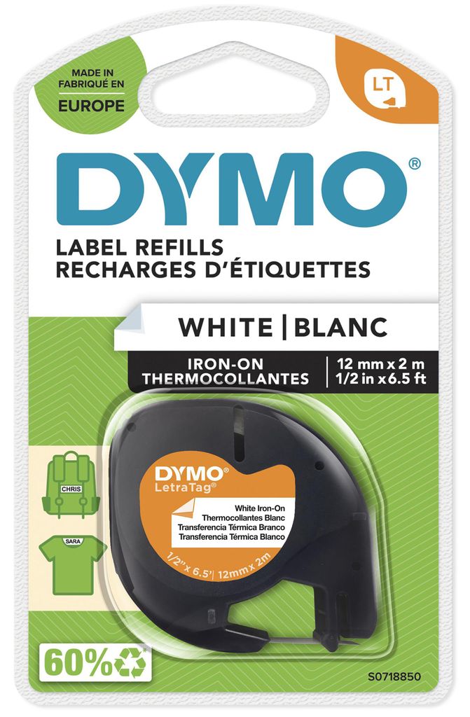 DYMO S0718850 nastro per etichettatrice Nero su bianco Immagine del prodotto 