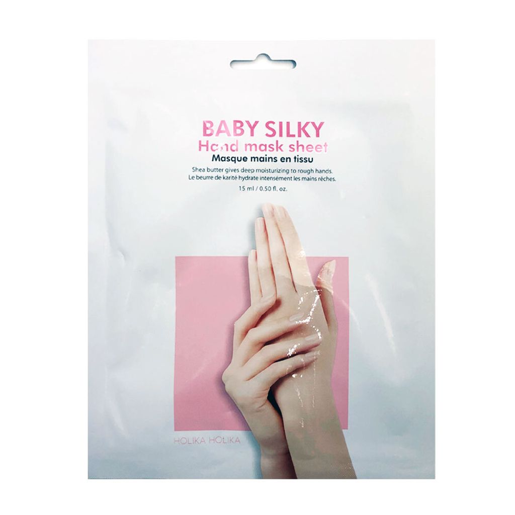HOLIKA HOLIKA Baby Silky Hand Mask Sheet regenerierende und feuchtigkeitsspendende Handmaske 15.1ml