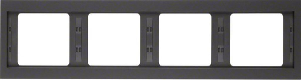 Berker RAHMEN 4-FACH QUER K.1 (13837006 ANTHRAZIT)