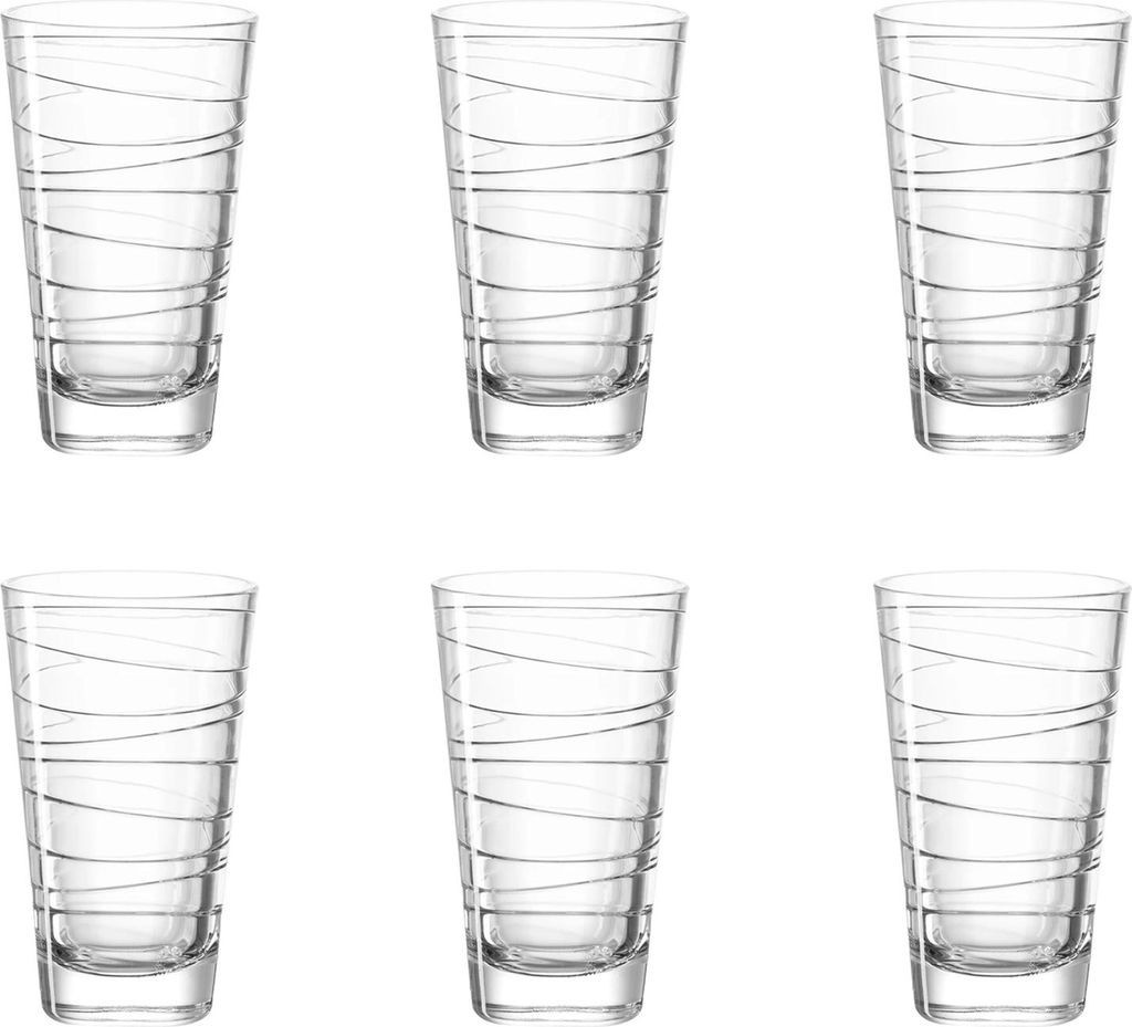 LEONARDO 019450, Transparent, Glas, 6 Stück(e), Rund, klar, Produktbild 