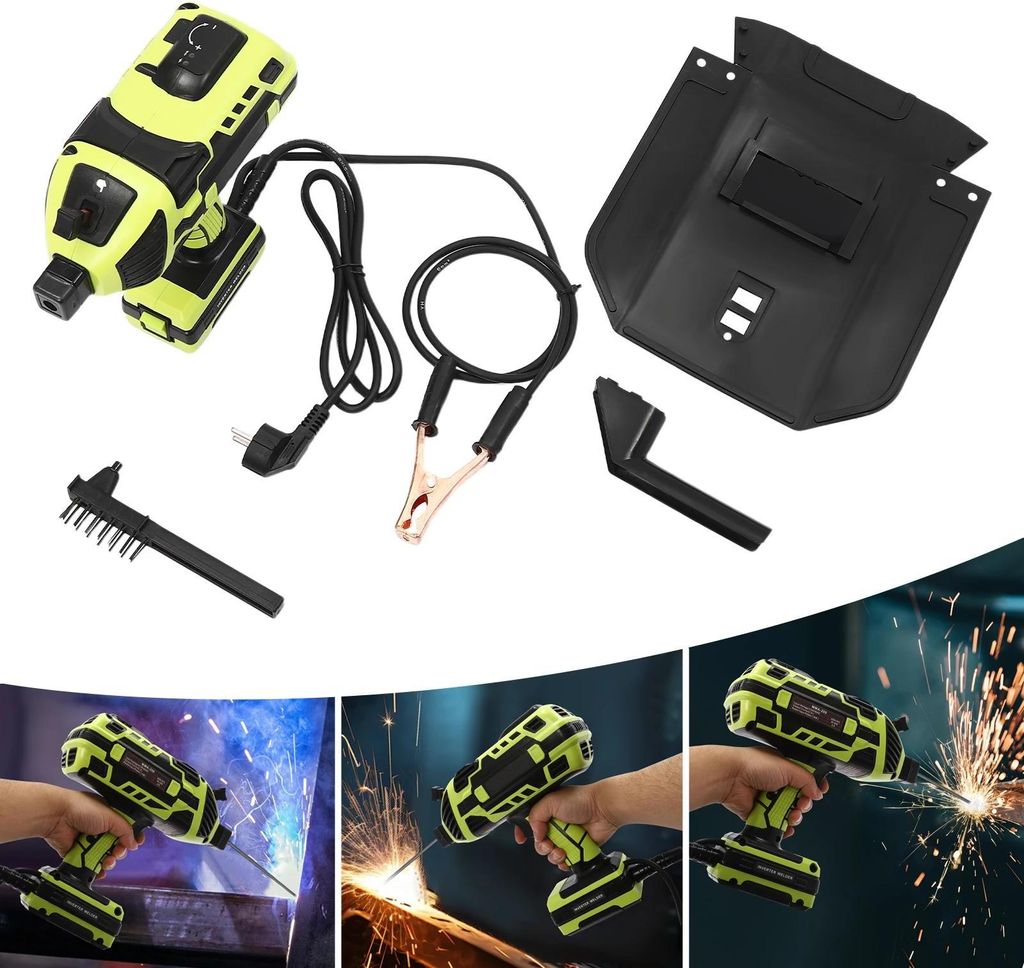 Tragbares Schweißgerät - Inverter MMA/ARC - 4,6 kW - 20–200 A - 220 V EU-Stecker - Elektrode 2,5–3,2 mm - Grün