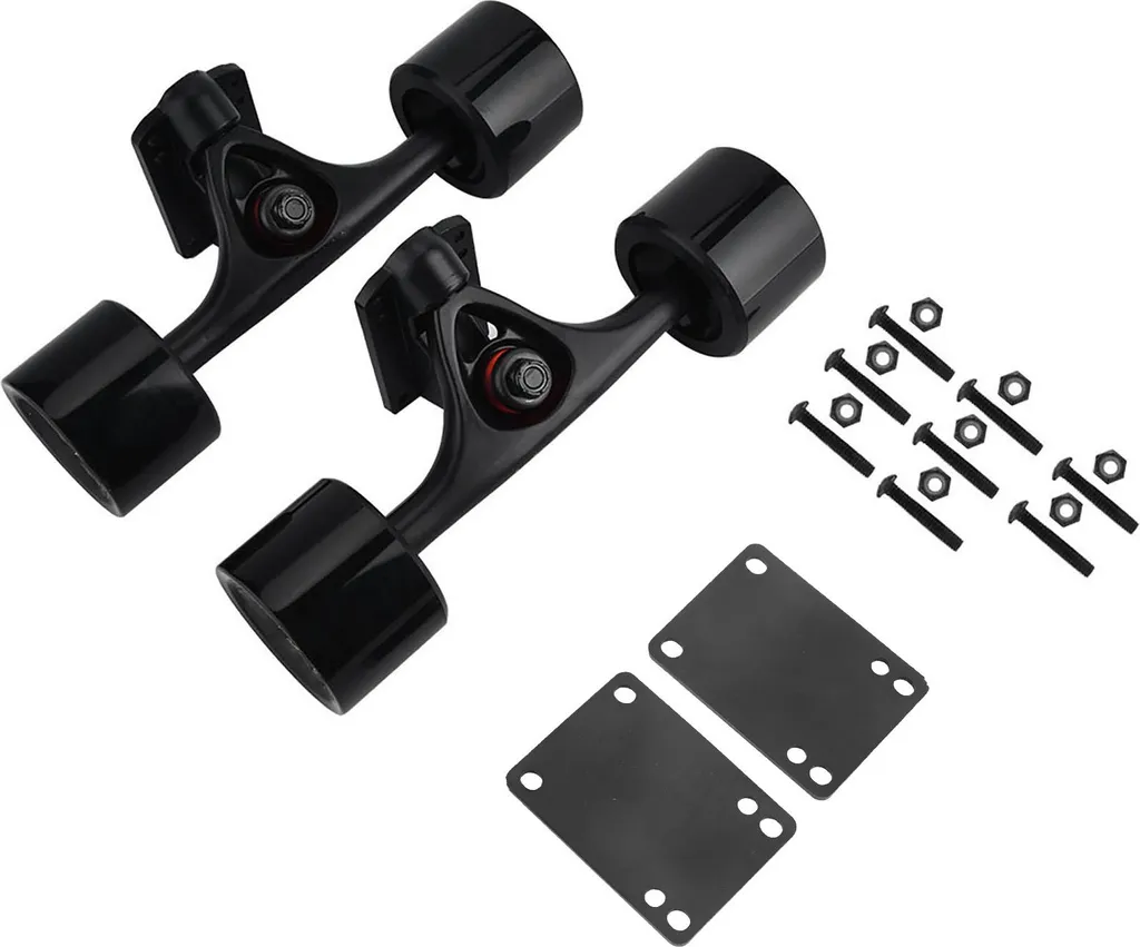 Set de 2 Trucks de Skateboard avec Roues pour Rénovation et Montage