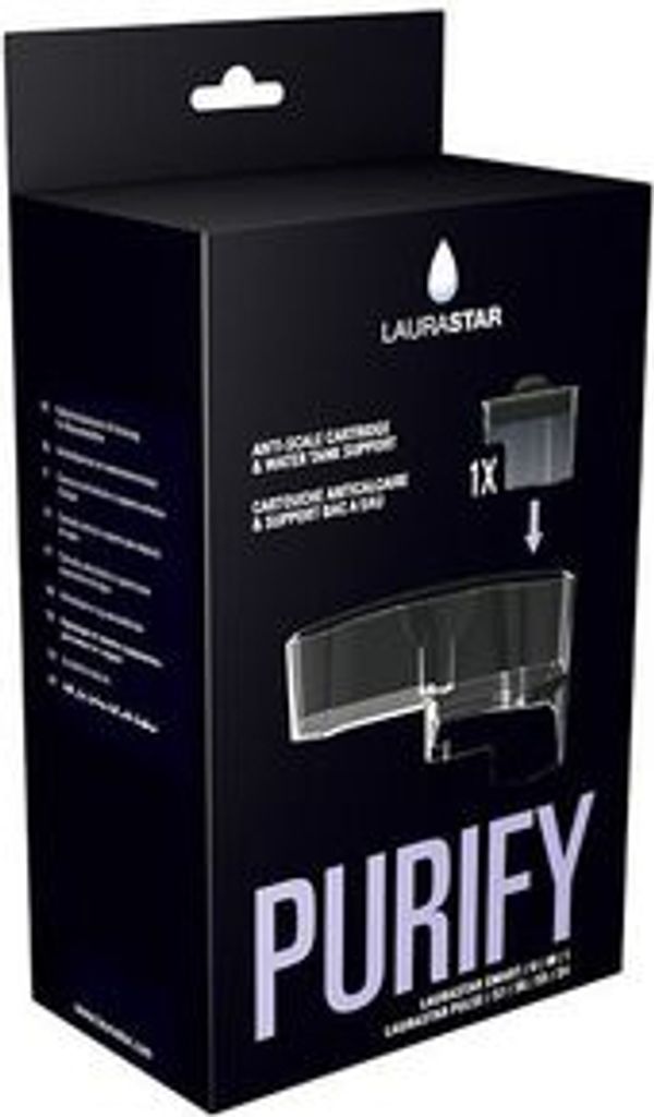 A black box with product information and images.