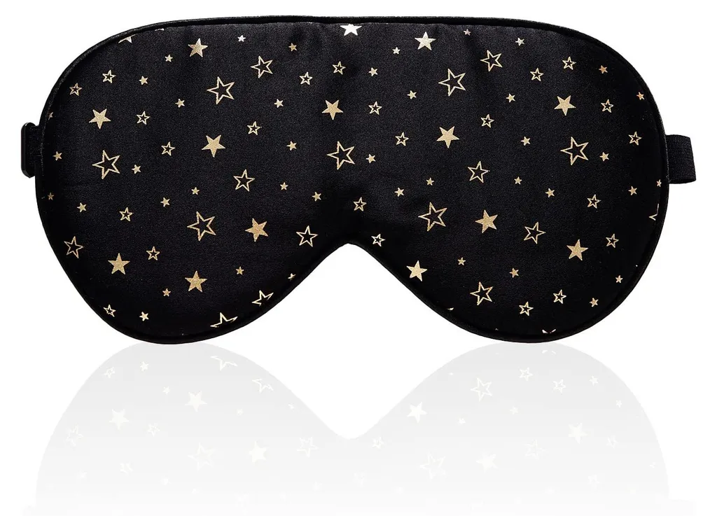 Masque de sommeil anti-lumière en soie pour insomnie et yeux sensibles