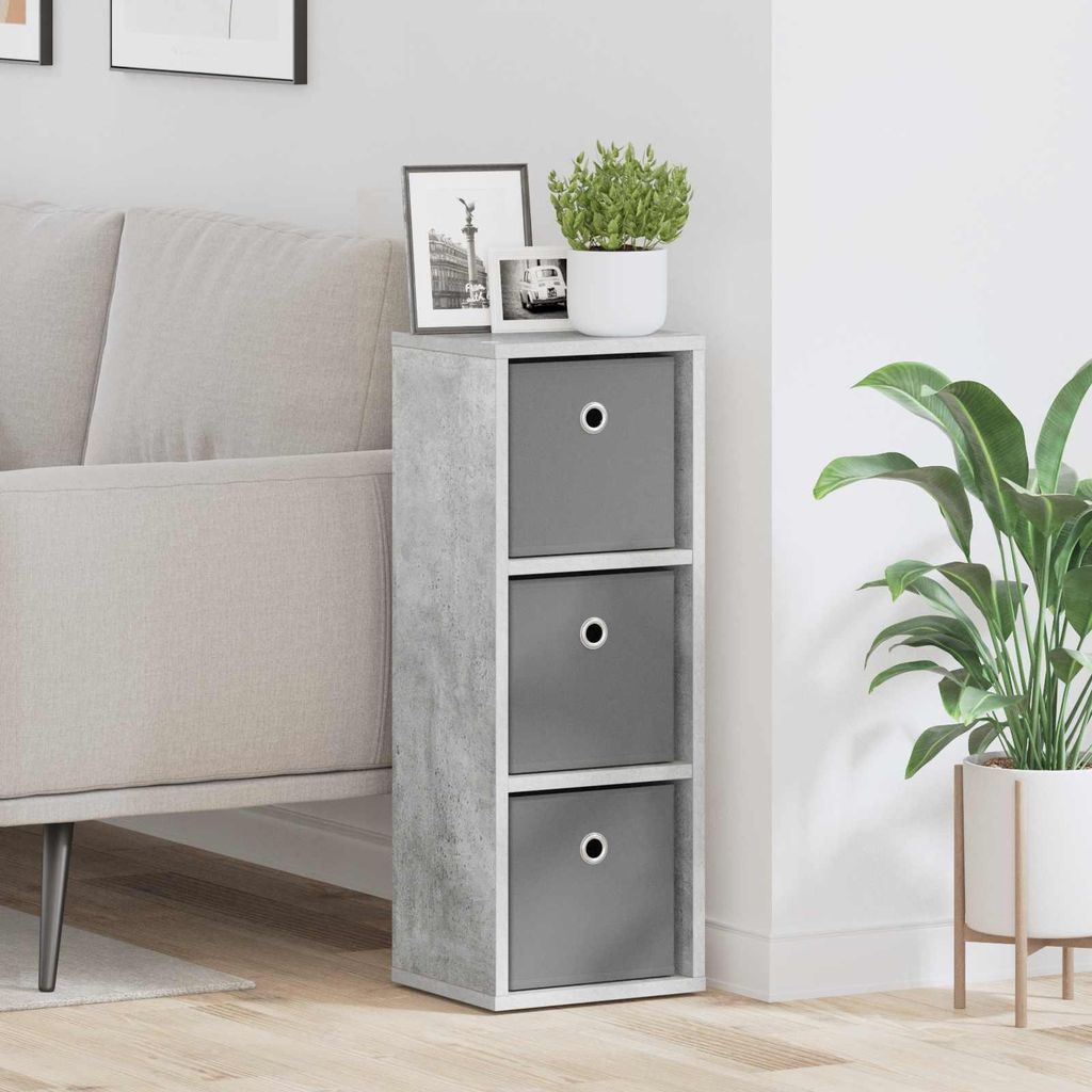 vidaXL Komoda se zásuvkami, betonově šedá, 25,5 x 22 x 69,5 Obrázek produktu 