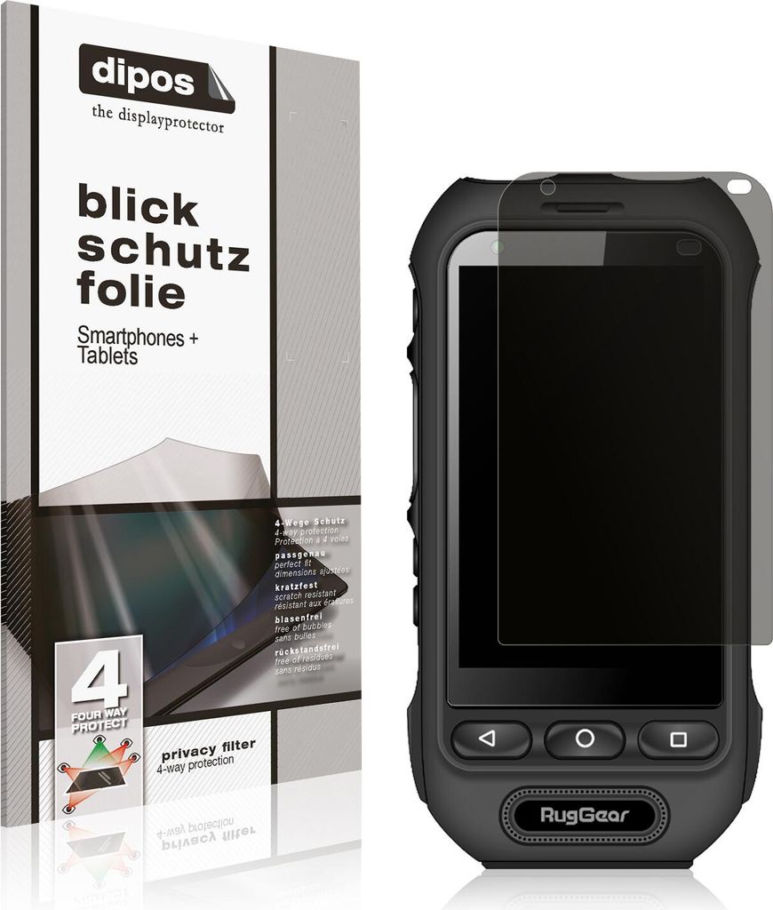 Blickschutzfolie für RugGear RG360 matt Schutzfolie Folie Produktbild 