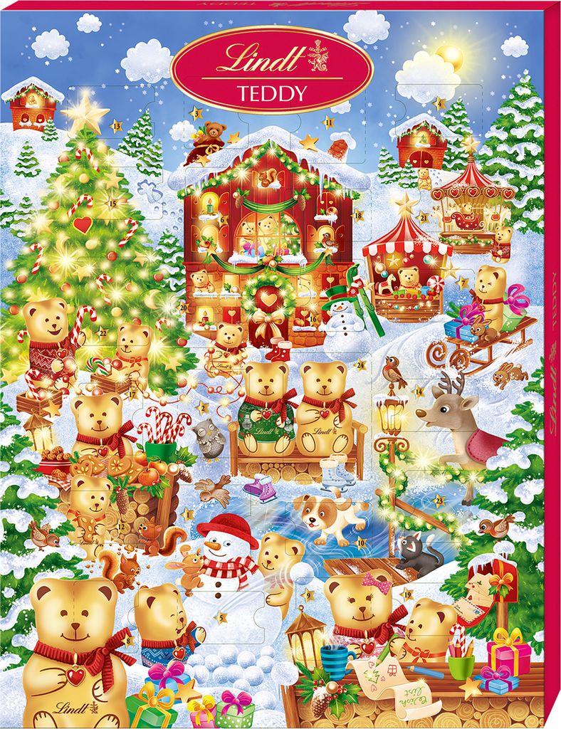 Kalendarz adwentowy Lindt Teddy Hidden Object w mlecznej Zdjęcie produktu 