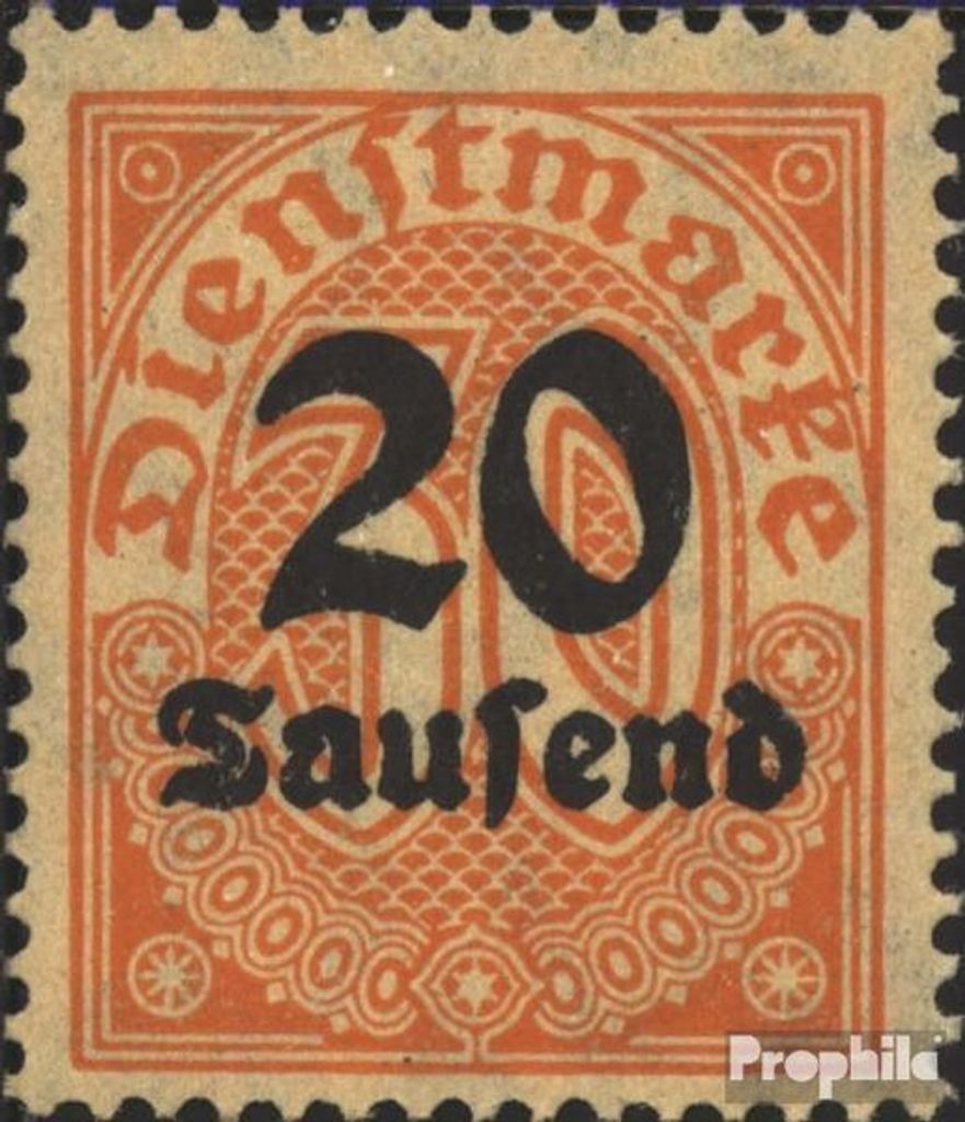 Briefmarken Deutsches Reich 1923 Mi D90 gestempelt Ziffer/Aufdruck