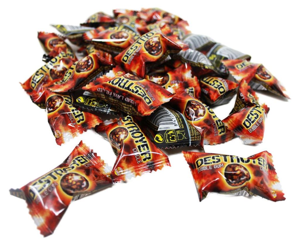 Bubble Gum Chicle Destroyer extra sour shock gomma da Immagine del prodotto 