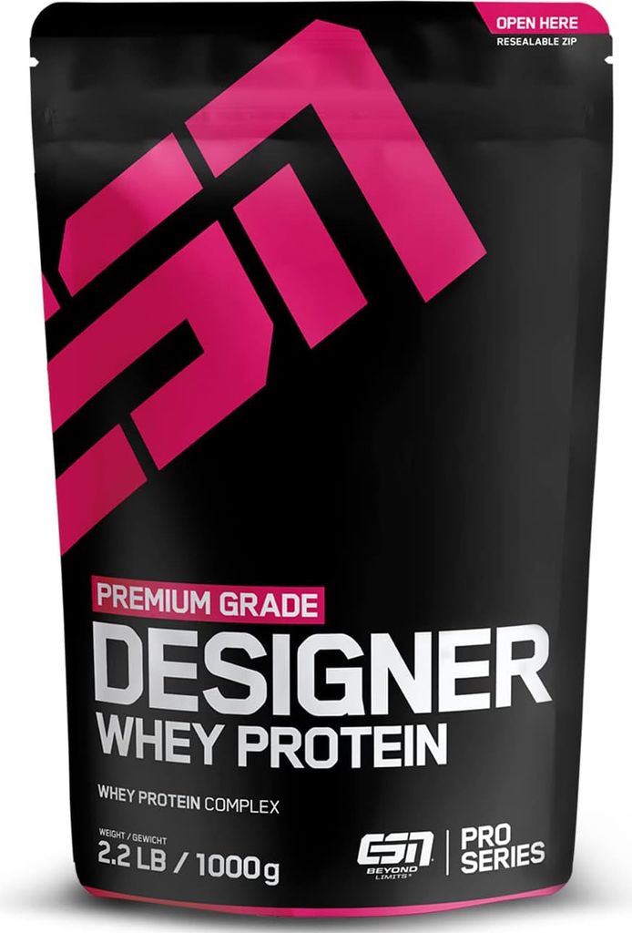 ESN Designer Whey 1000g Standbeutel Banane Produktbild 