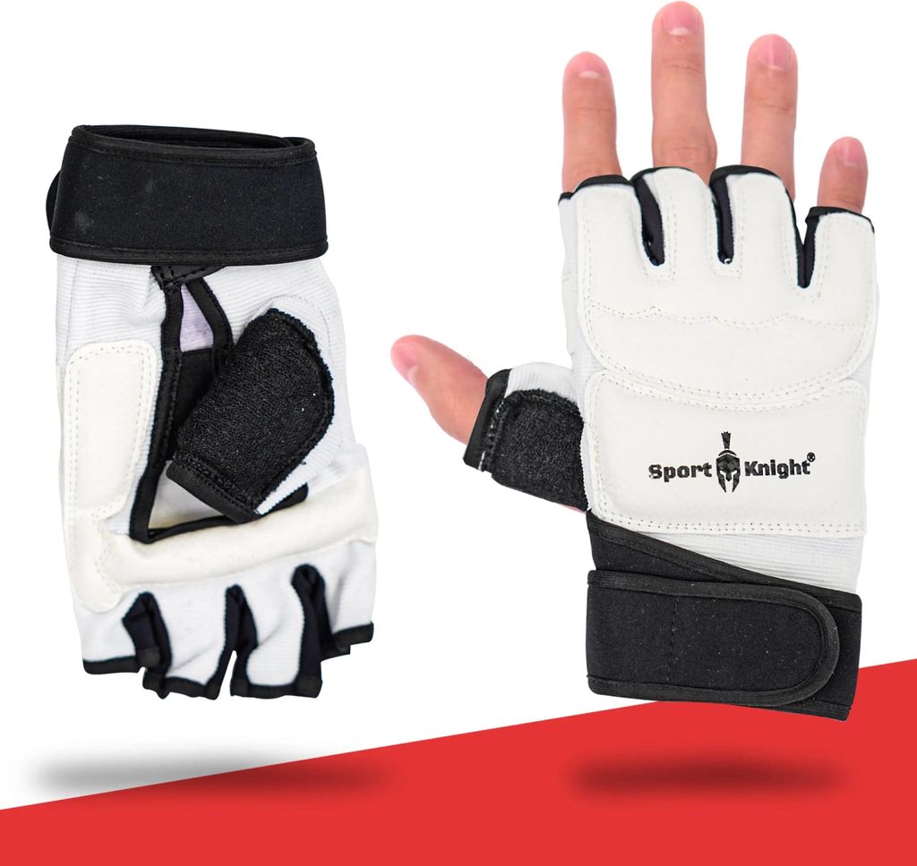 Boxhandschuhe MMA, optimale Bewegungsfreiheit, gepolstert, lange Bandage mit Klettverschluss