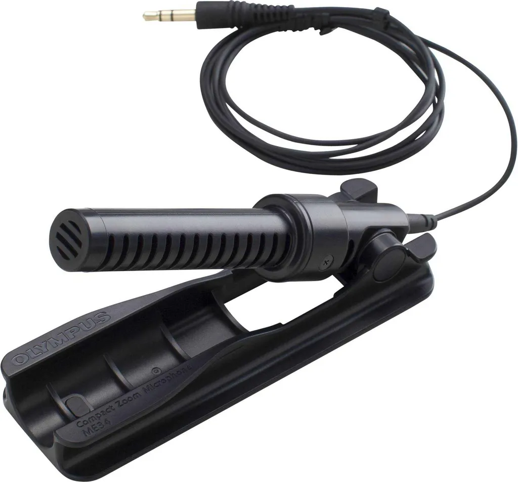 Microphone Olympus ME-34 Zoom pour Supprimer les Bruits Ambiants Indésirables