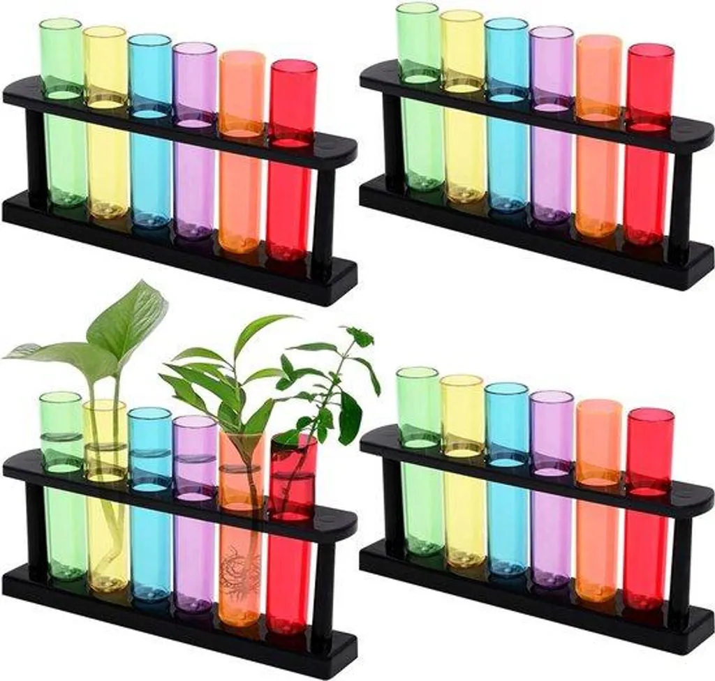 Contenants 45 ml pour épices et perles en tubes plastiques colorés