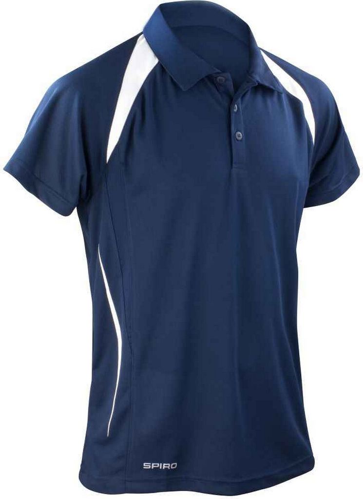 Spiro - "Team Spirit" Poloshirt für Herren PC6064 (S) (Marineblau/Weiß)