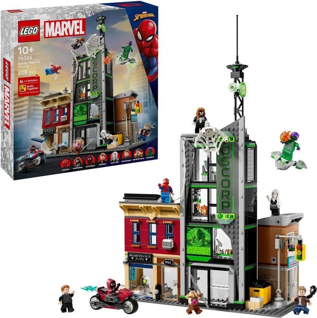 LEGO Spider-Man i Oscorp, Zestaw do budowania, 10 lat(a), Zdjęcie produktu 