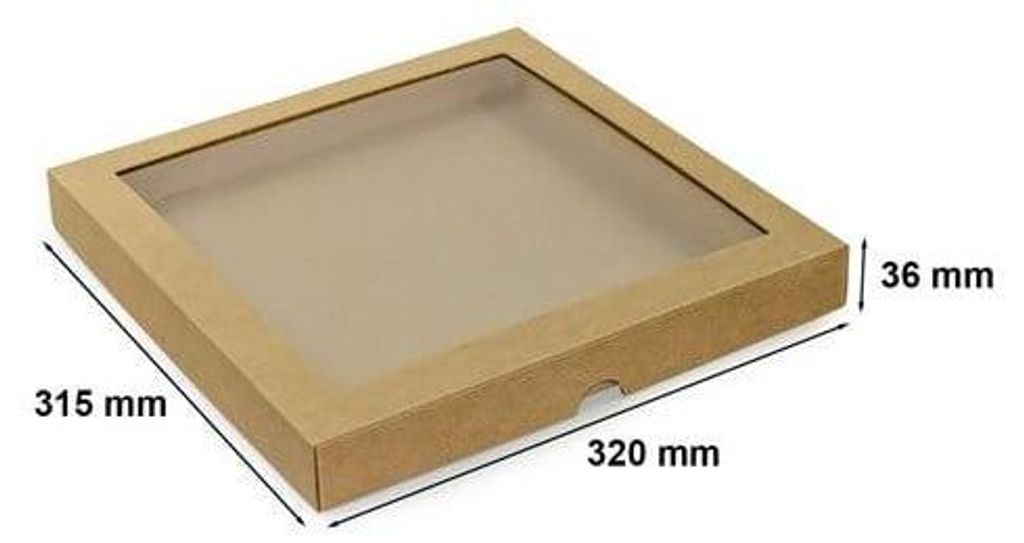 Dekorative Geschenkbox mit Deckel 320 x 315 x 36 mm mit Produktbild 