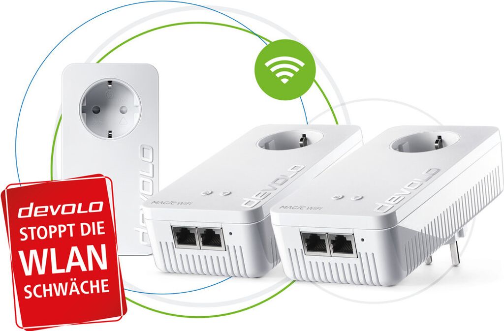 devolo Magic 2 WiFi next Multiroom Kit, Powerline, (3 Produktbild 