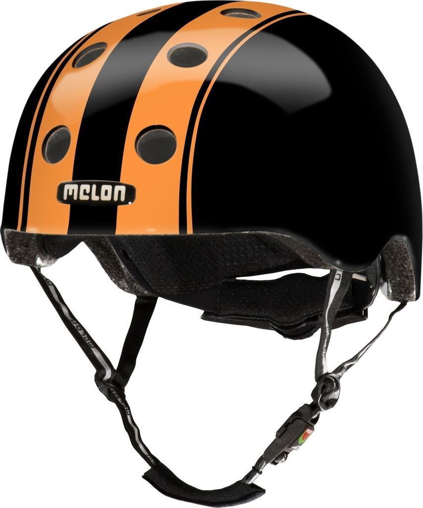 Melon Fahrradhelm Urban Active , Double Orange Schwarz, M-L