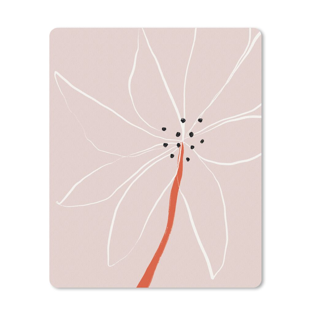 MuchoWow Mauspad Mousepad Blumen - Abstrakt - Pastell 19x23 cm - Mousepads - Maus Mat - Pad - Mausunterlage - Mauspads - Spielen