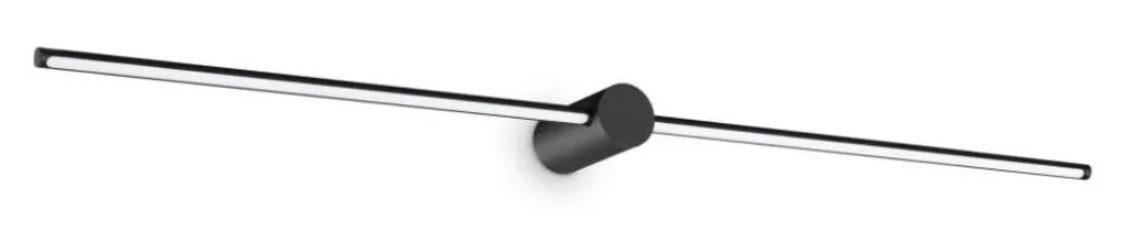 Éclairage d'entrée design LED 16W noir IP44 pour façade et porche moderne