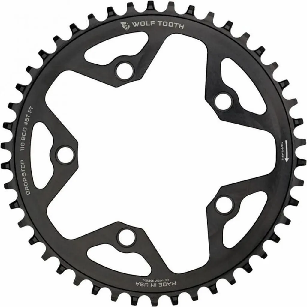 Évitez les déraillements avec le plateau Wolf Tooth 110 BCD 44 dents 1x