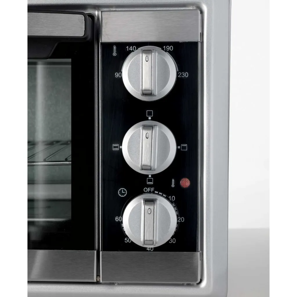 Mini-four 20L Ariete Gran Gusto Argent - Thermostat Réglable et Timer