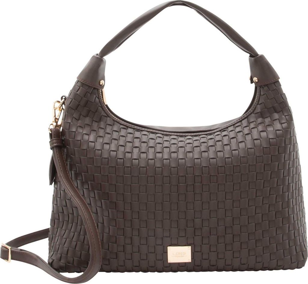 L.CREDI sac à épaule Radka Hobo Bag Chocolate marron foncé Image du produit 