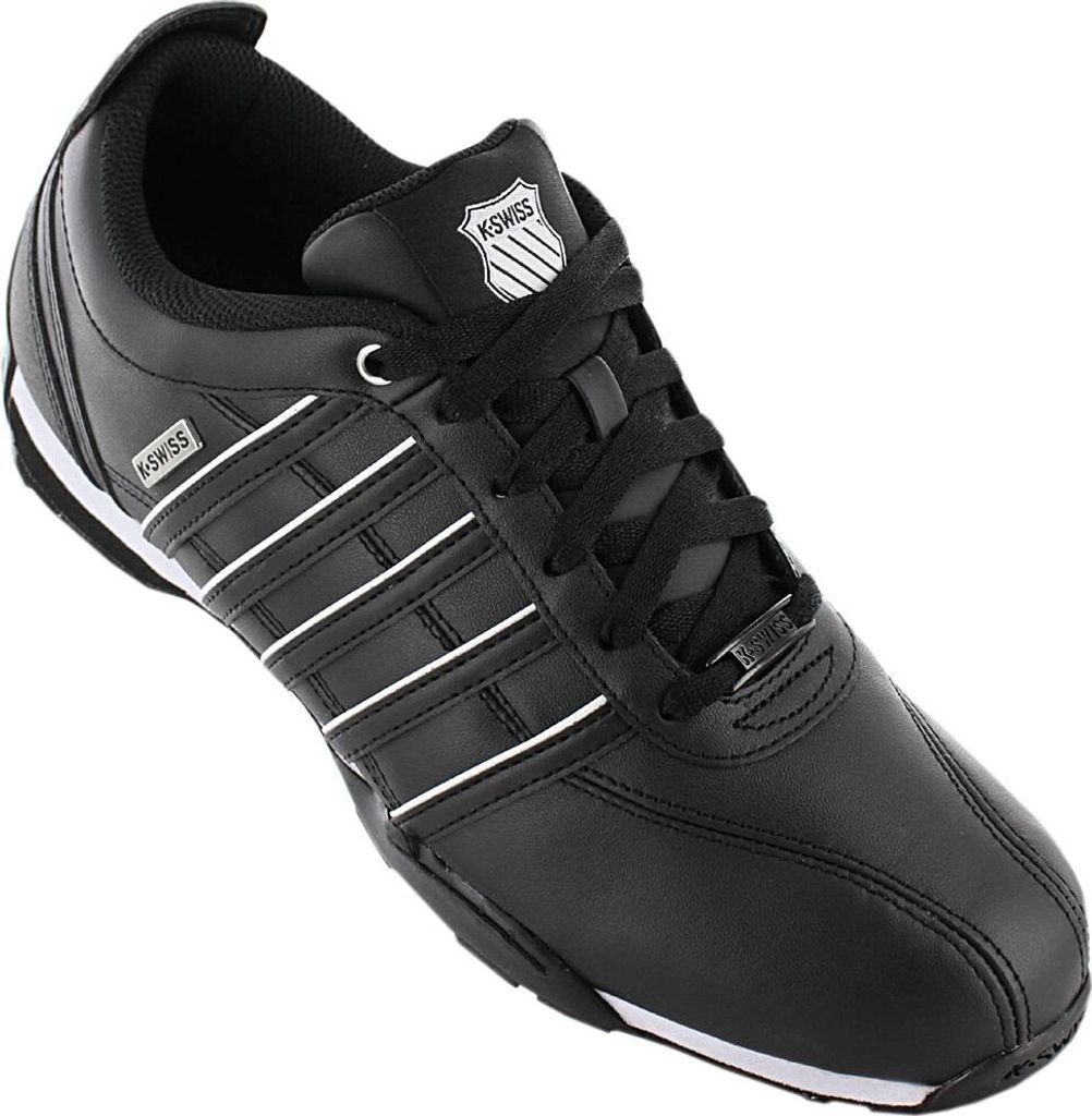 K-Swiss Arvee 1.5 Leather - Herren Sneakers Schuhe Leder Schwarz 02453-091-M , EU 45 UK 10.5