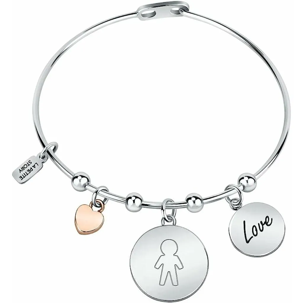 Bracelet Symbolique Famille en Acier : Le Cadeau Idéal pour Femme et Mère