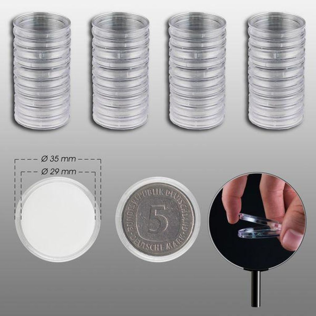 Prophila Collection 40 Münzkapseln29 mm z.B. für Produktbild 