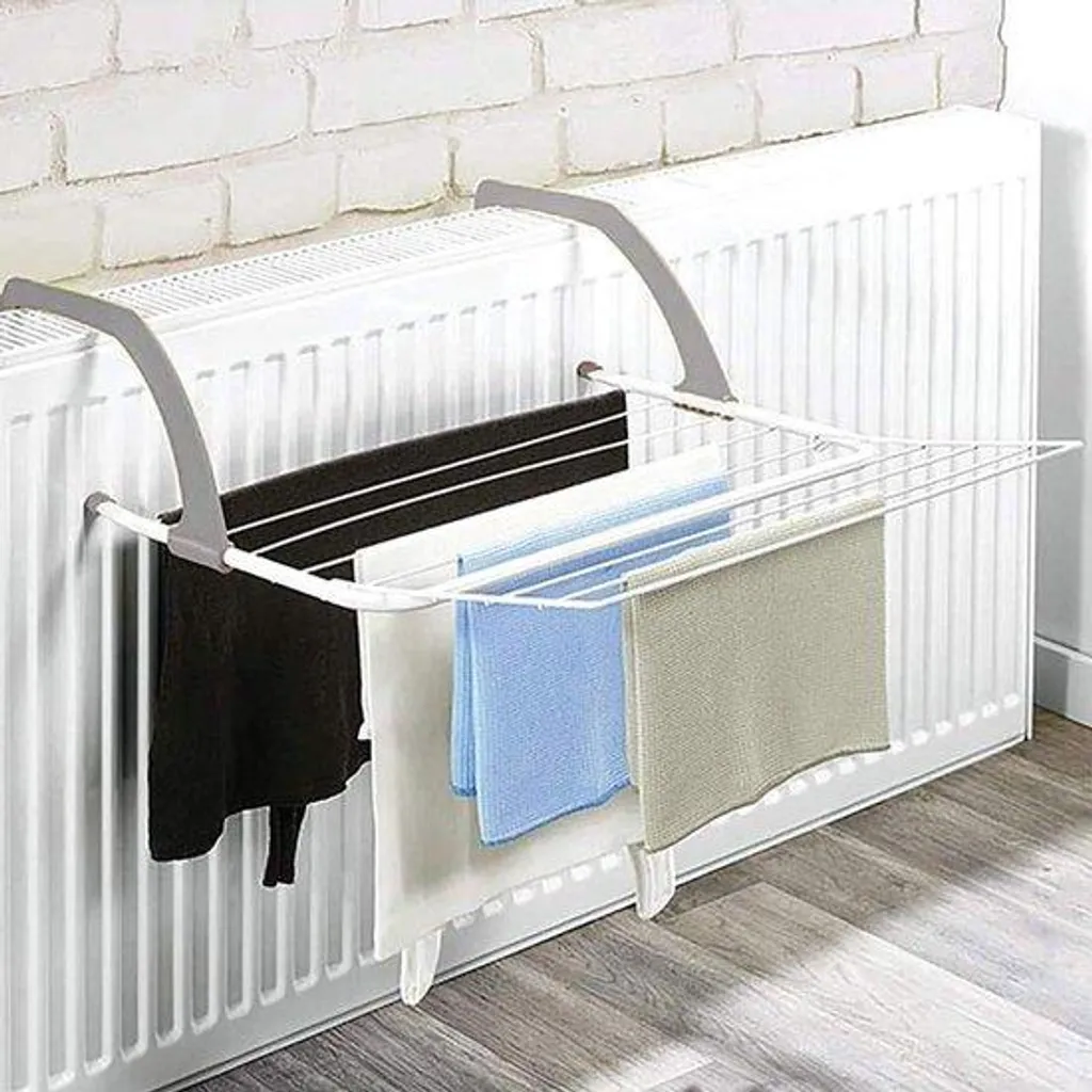 Séchoir à linge de fenêtre ou balcon pliable pour studio et extérieur