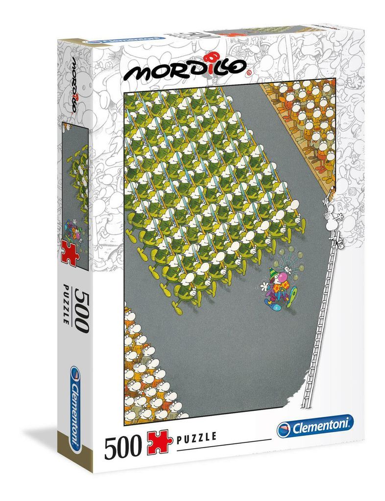 Puzzle Mordillo La Marcia 500 pezzi 35078 Immagine del prodotto 